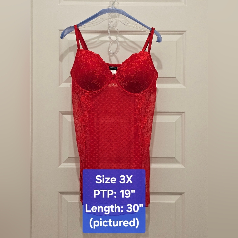 Rampage Intimates Lace Chemise, EUC, Size 3X